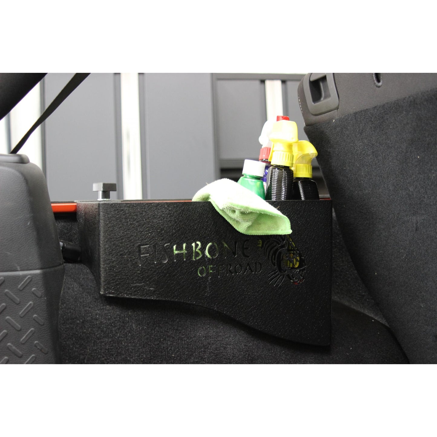 FISHBONE OFFROAD | 07-18 Wrangler Unlimited Wheel Well Storage Bins Black Textured Powder Coat Steel | FB25081