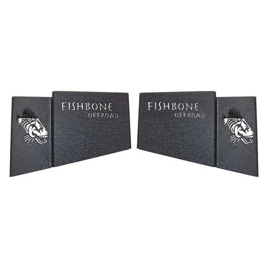 FISHBONE OFFROAD | 2018-19 Wrangler Fishbone Wheel Well Storage Bins Black Powder Coat | FB25100