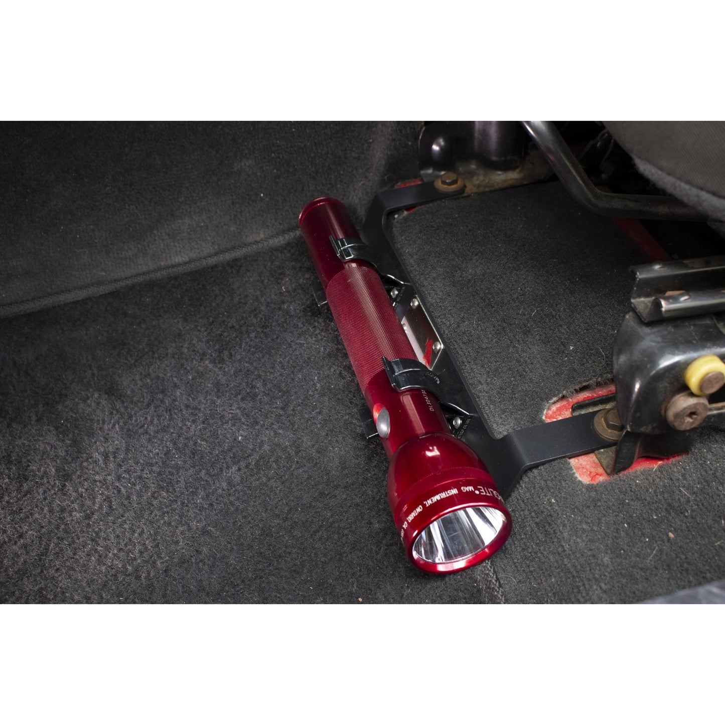 FISHBONE OFFROAD | 97-06 Wrangler Front Seat Flashlight Mount Black Powder Coat 11 Gauge Steel | FB25106