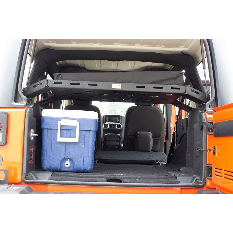 FISHBONE OFFROAD | 07-18 Wrangler Unlimited Interior Storage Rack Black Powder Coat Steel | FB25116