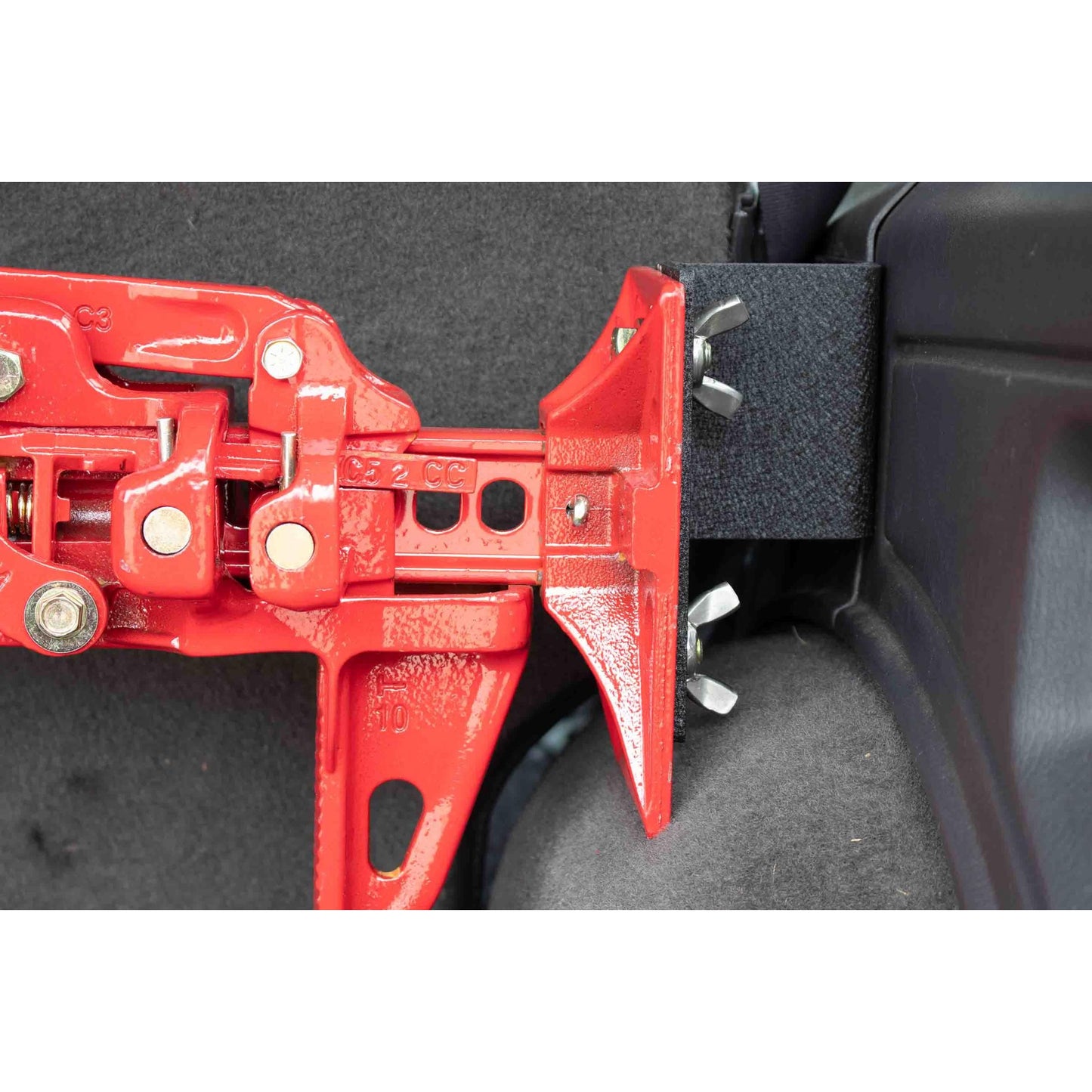 FISHBONE OFFROAD | 84-01 Cherokee Rear Seat Hi-Lift Jack Mount Black Textured Powder Coat | FB25314