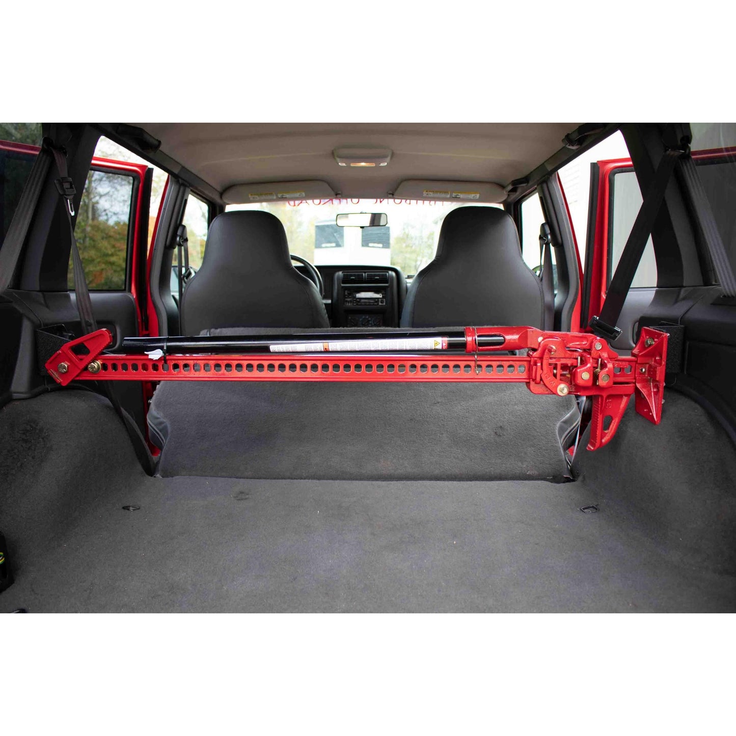 FISHBONE OFFROAD | 84-01 Cherokee Rear Seat Hi-Lift Jack Mount Black Textured Powder Coat | FB25314