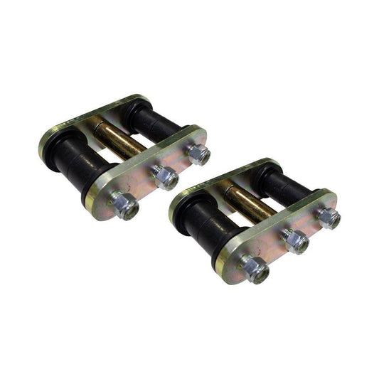 FISHBONE OFFROAD | 87-95 Wrangler Front Or Rear Greaseable Shackles Zinc Plated 3/8In Steel | FB27221