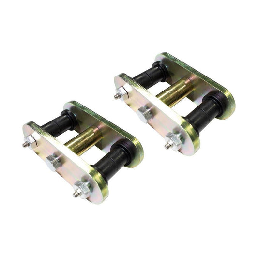 FISHBONE OFFROAD | 76-86 Wrangler Front Greasable Shackles Zinc Plated 3/8In Steel | FB27225