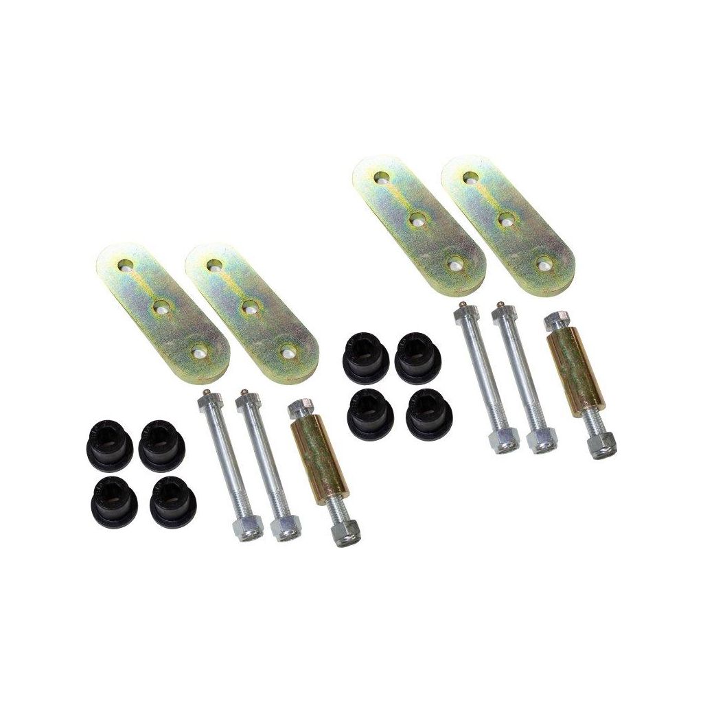 FISHBONE OFFROAD | 76-86 Wrangler Front Greasable Shackles Zinc Plated 3/8In Steel | FB27225