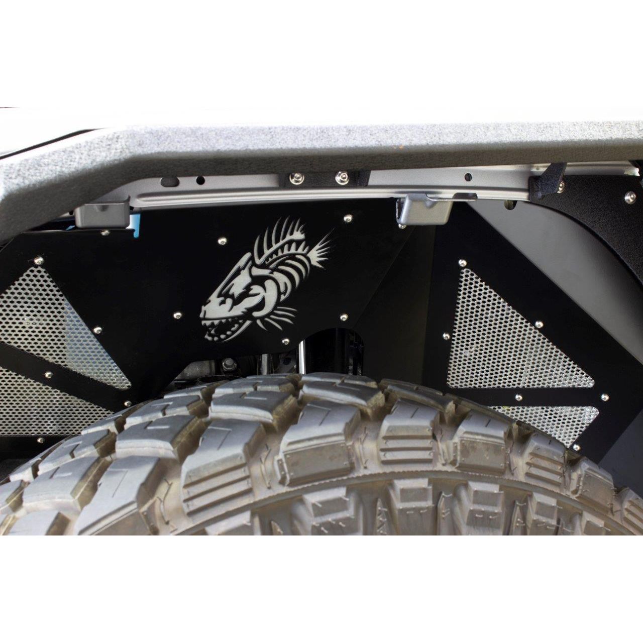 FISHBONE OFFROAD | 2018-Cwrangler Fishbone Jl Black Aluminum Inner Fenders Black Powder Coat | FB33130