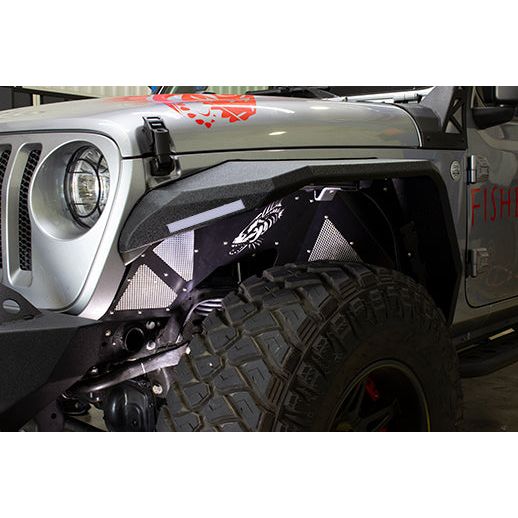 FISHBONE OFFROAD | 2018-Cwrangler Fishbone Jl Black Aluminum Inner Fenders Black Powder Coat | FB33130