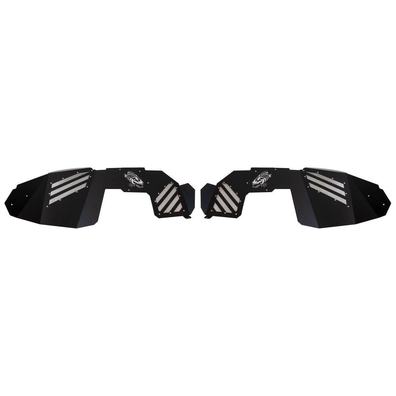 FISHBONE OFFROAD | 18-C Wrangler Aluminum Inner Front Fenders Black Powder Coat | FB33193F