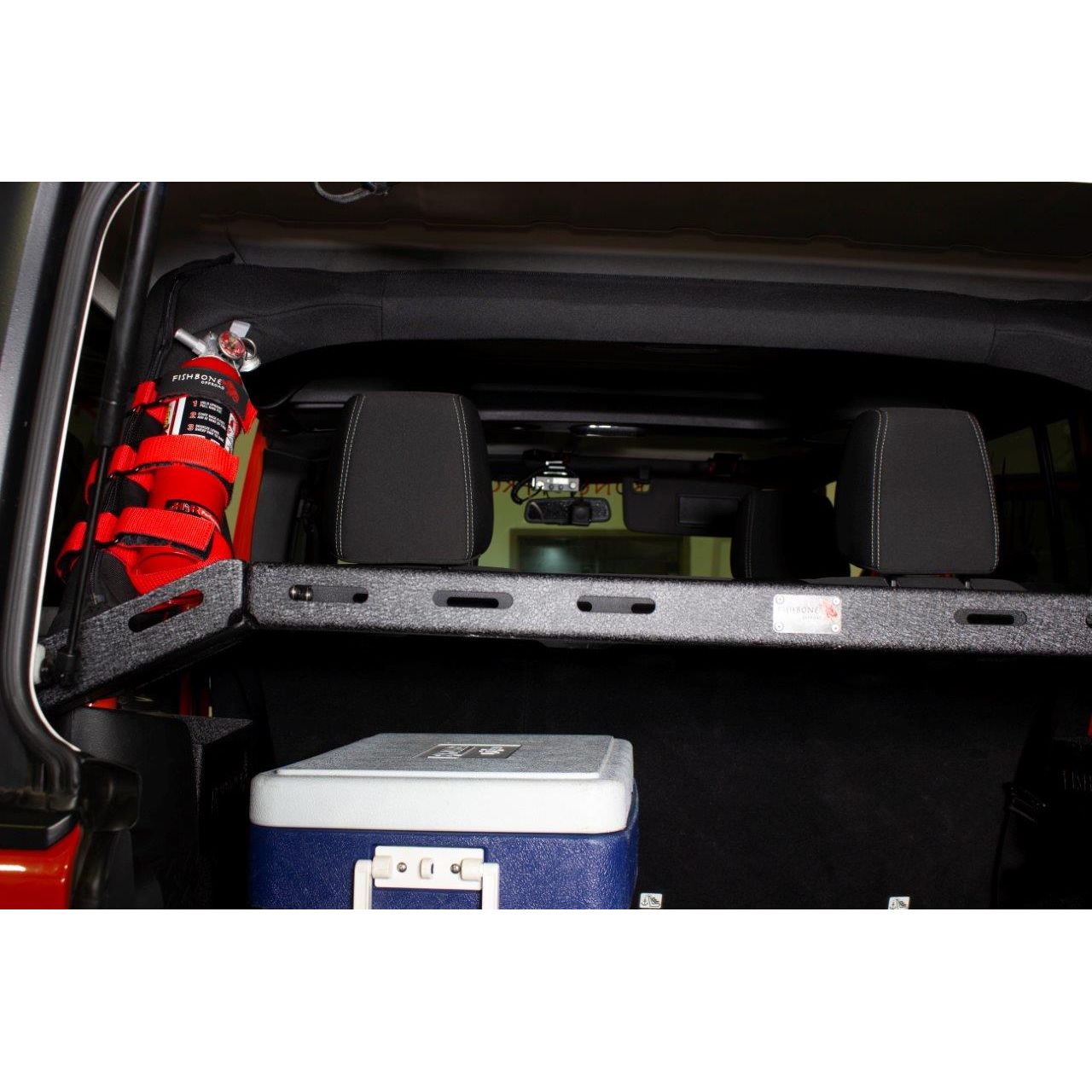 FISHBONE OFFROAD | Fire Extinguisher Holder In Red And Black Nylon Webbing (For 2.5 Or 3 Lbs Extinguisher Fire) | FB55155