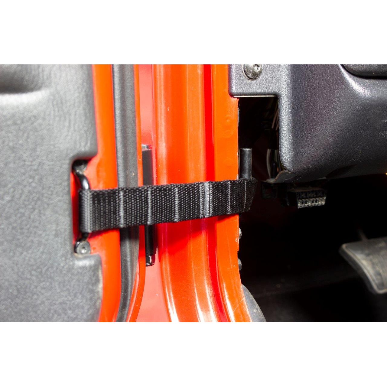 FISHBONE OFFROAD | 76-06 Wrangler Door Limiting Strap In Black Nylon Webbing | FB55159