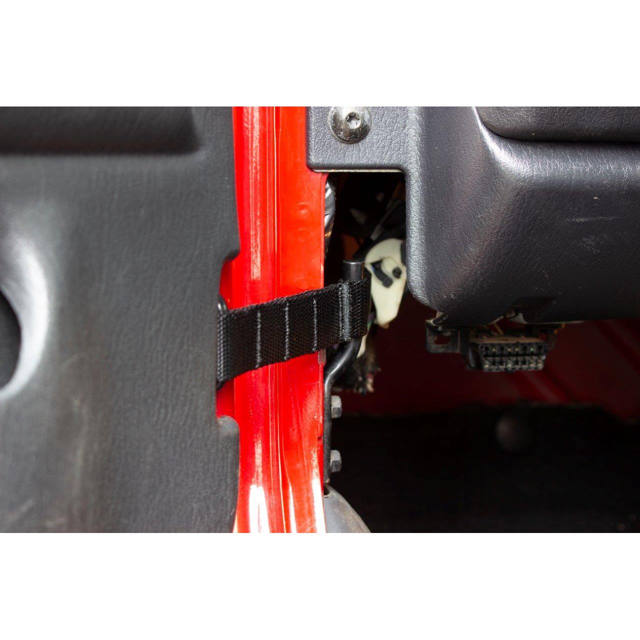 FISHBONE OFFROAD | 76-06 Wrangler Door Limiting Strap In Black Nylon Webbing | FB55159
