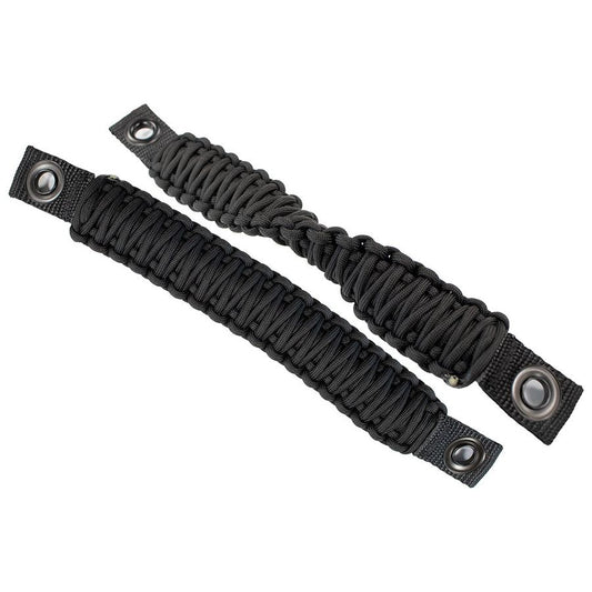 FISHBONE OFFROAD | 97-06 Jeep Wrangler Paracord Door Handles Black | FB55285