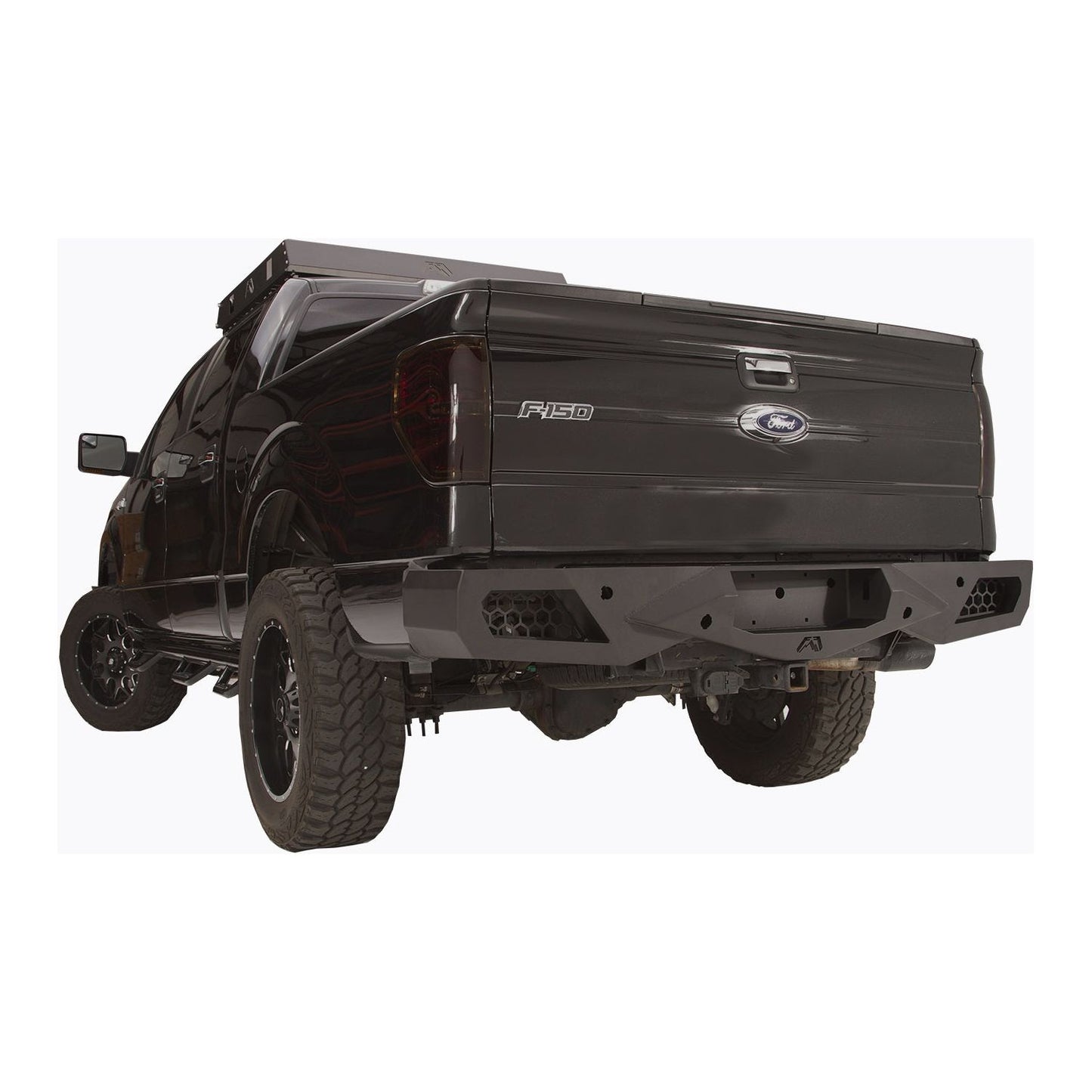 Fab Fours Vengeance Rear Bumper 2 Stage Black Powder Coated l FF09-E1751-1