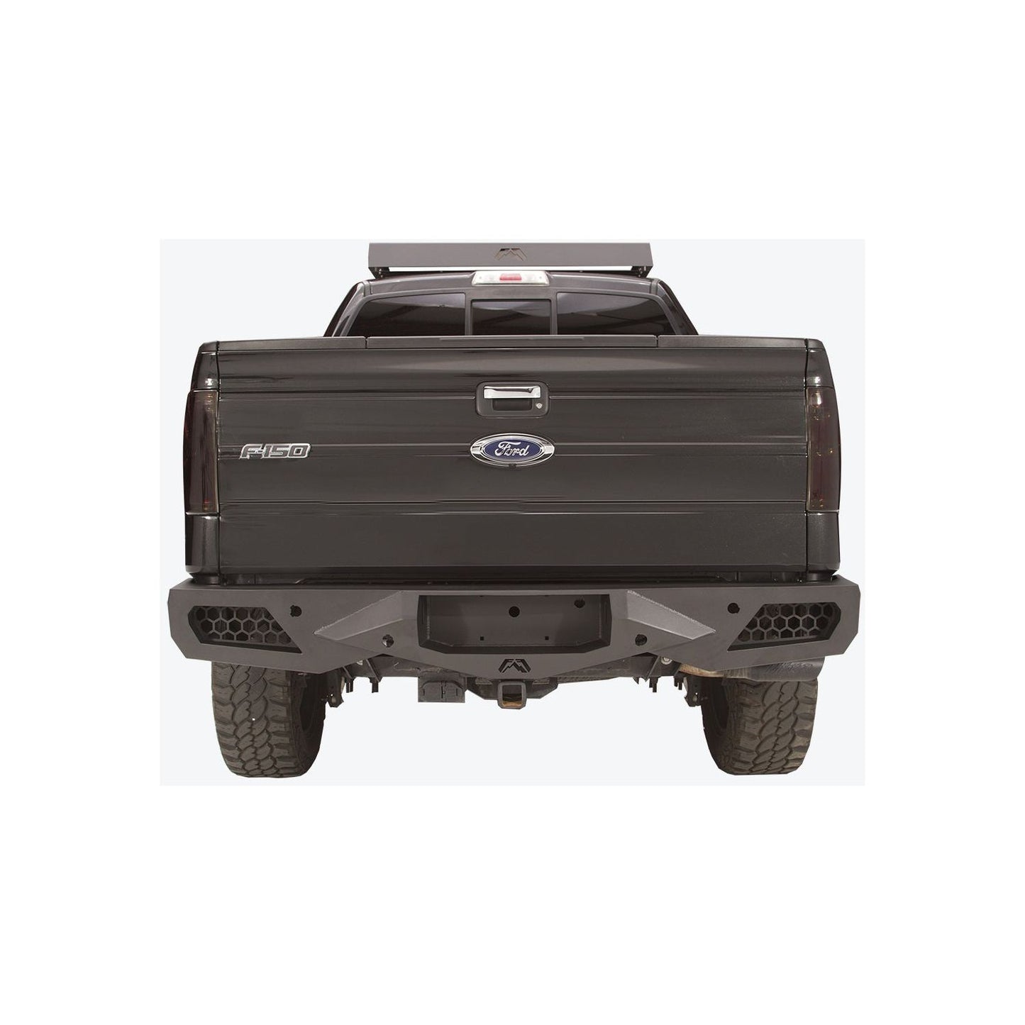 Fab Fours Vengeance Rear Bumper 2 Stage Black Powder Coated l FF09-E1751-1