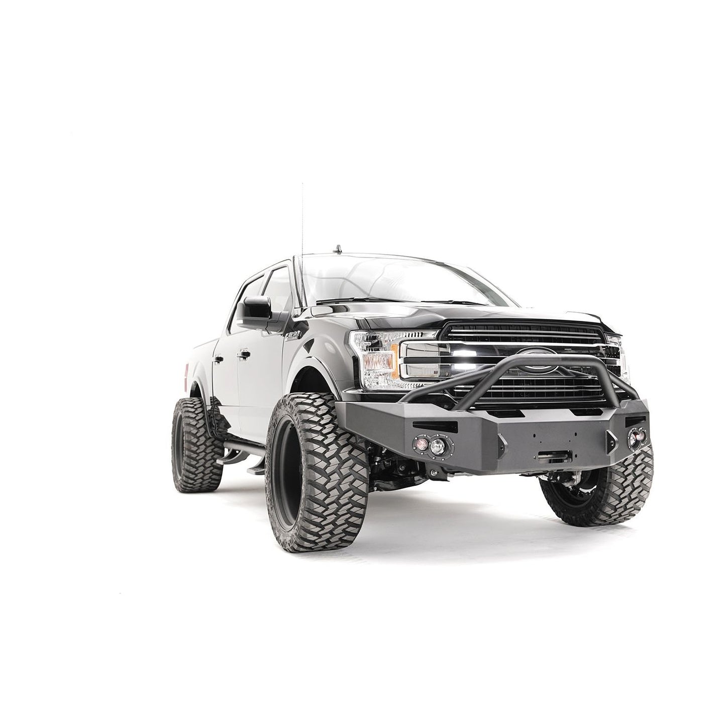 Fab Fours Premium Winch Front Bumper w/Pre-Runner Guard l FF18-H4552-1