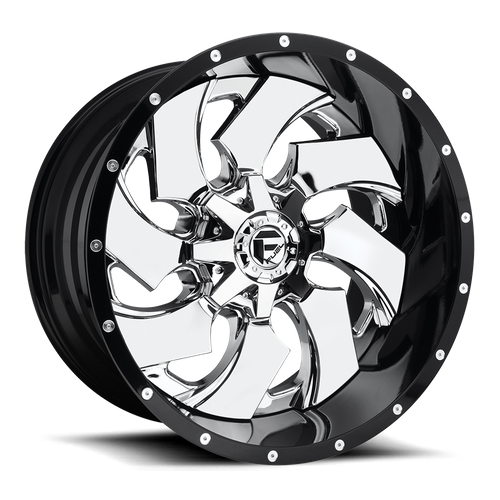 Fuel 1PC D240 CLEAVER CHROME PLATED GLOSS BLACK LIP