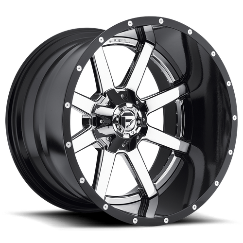 Fuel 1PC D260 MAVERICK CHROME PLATED GLOSS BLACK LIP