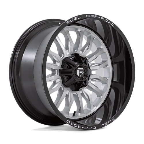 Fuel 1PC D798 ARC SILVER BRUSHED FACE WITH MILLED BLACK LIP