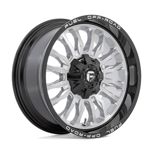 Fuel 1PC D798 ARC SILVER BRUSHED FACE WITH MILLED BLACK LIP
