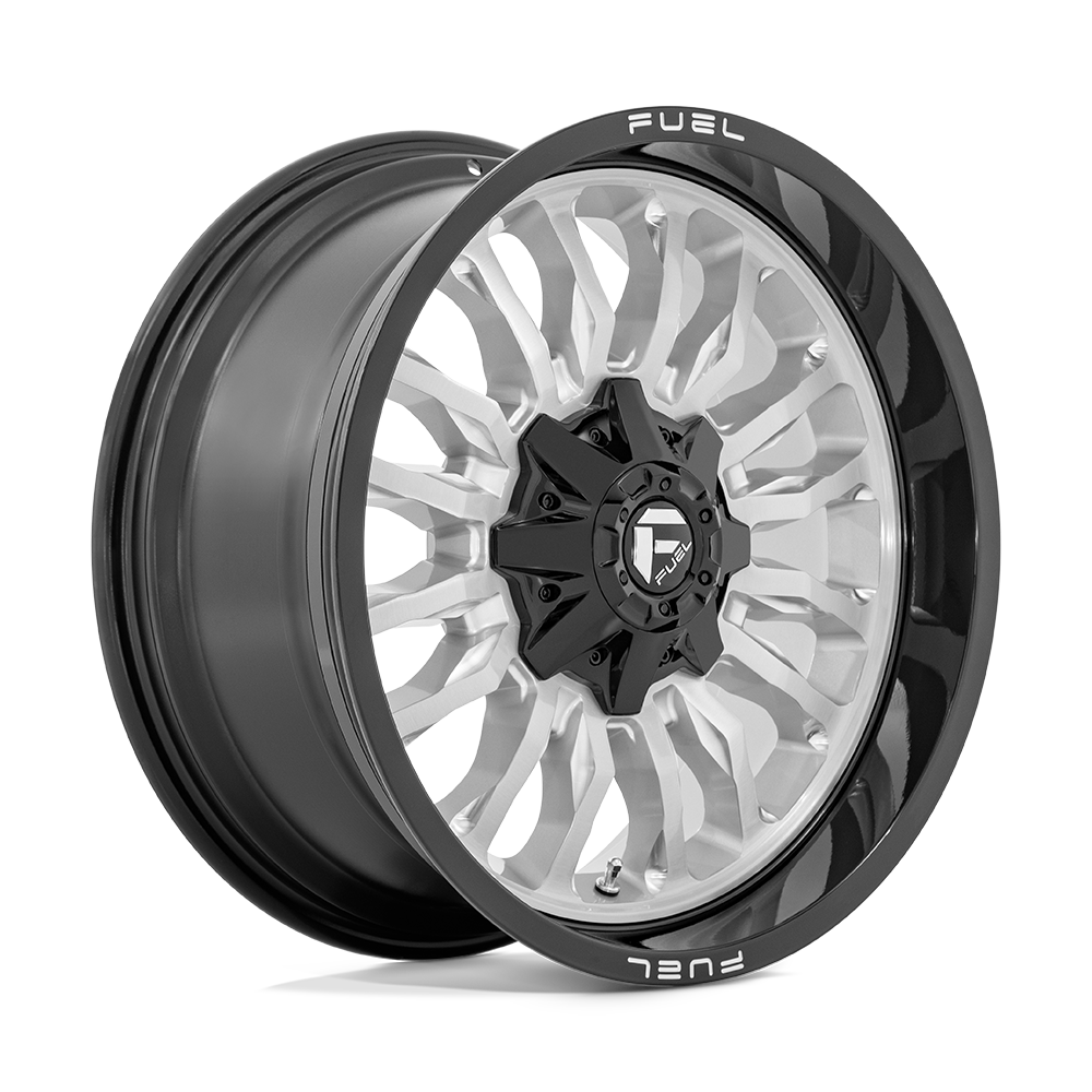 Fuel 1PC D798 ARC SILVER BRUSHED FACE WITH MILLED BLACK LIP