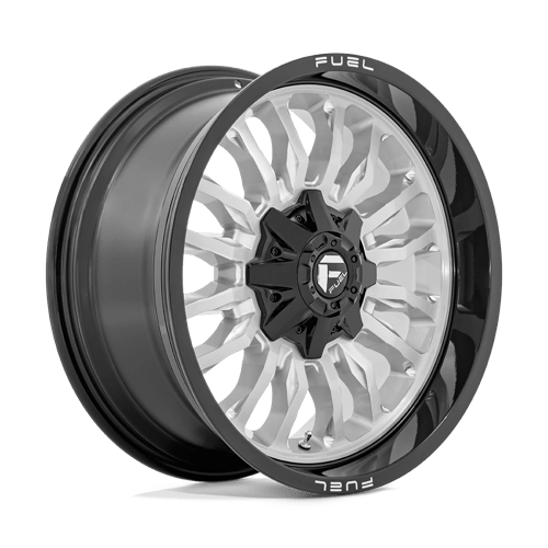Fuel 1PC D798 ARC SILVER BRUSHED FACE WITH MILLED BLACK LIP