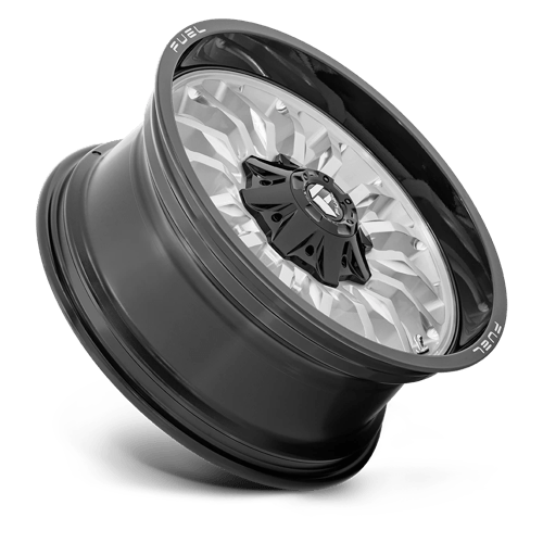 Fuel 1PC D798 ARC SILVER BRUSHED FACE WITH MILLED BLACK LIP