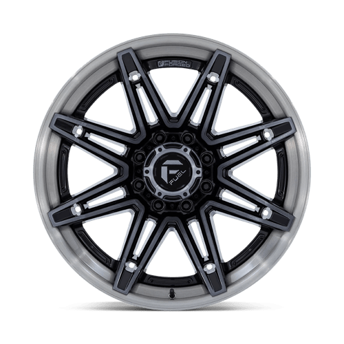 Fuel 1PC FC401 BRAWL GLOSS BLACK WITH BRUSHED GRAY TINT FACE & LIP