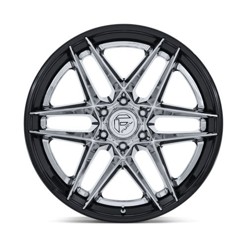FUEL FC408 FLIGHT Chrome W/ Gloss Black Lip