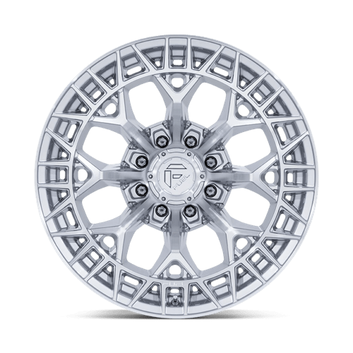 Fuel 1PC FC873 CHARGER GLOSS SILVER W/ MACHINED FACE