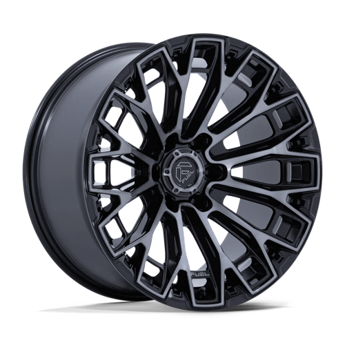 Fuel 1PC FC882 TRAX GLOSS BLACK MACHINED FACE DARK TINTED CLEAR
