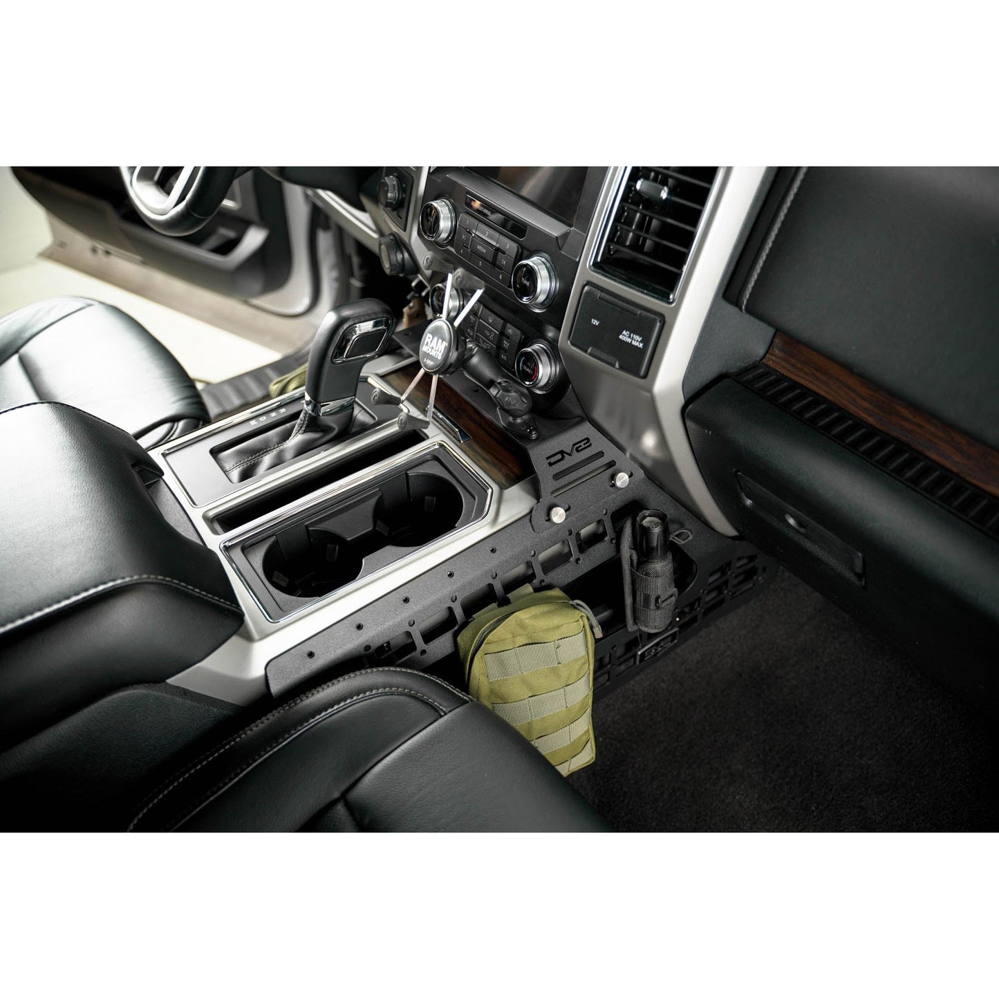 DV8 Off-Road 2015-2020 Ford F-150 & 2017-2021 F-250/350 | Center Console Molle Panels & Device Mount C3| CCFF-01