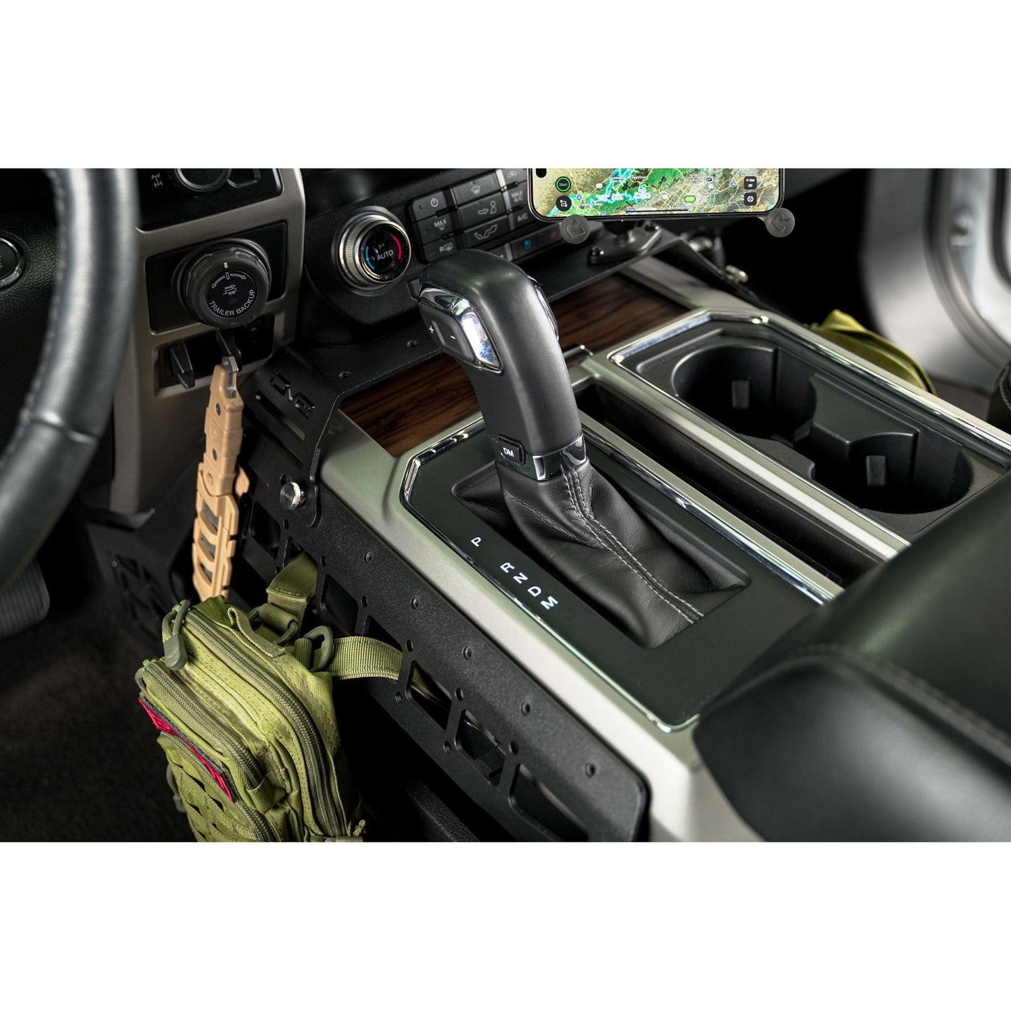 DV8 Off-Road 2015-2020 Ford F-150 & 2017-2021 F-250/350 | Center Console Molle Panels & Device Mount C3| CCFF-01