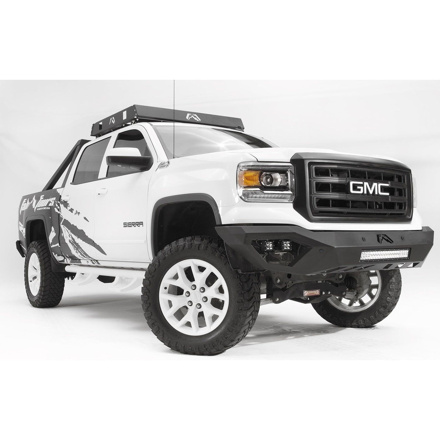 Fab Fours Vengeance Front Bumper 2 Stage Black Powder Coated No Guard l GS14-D3151-1