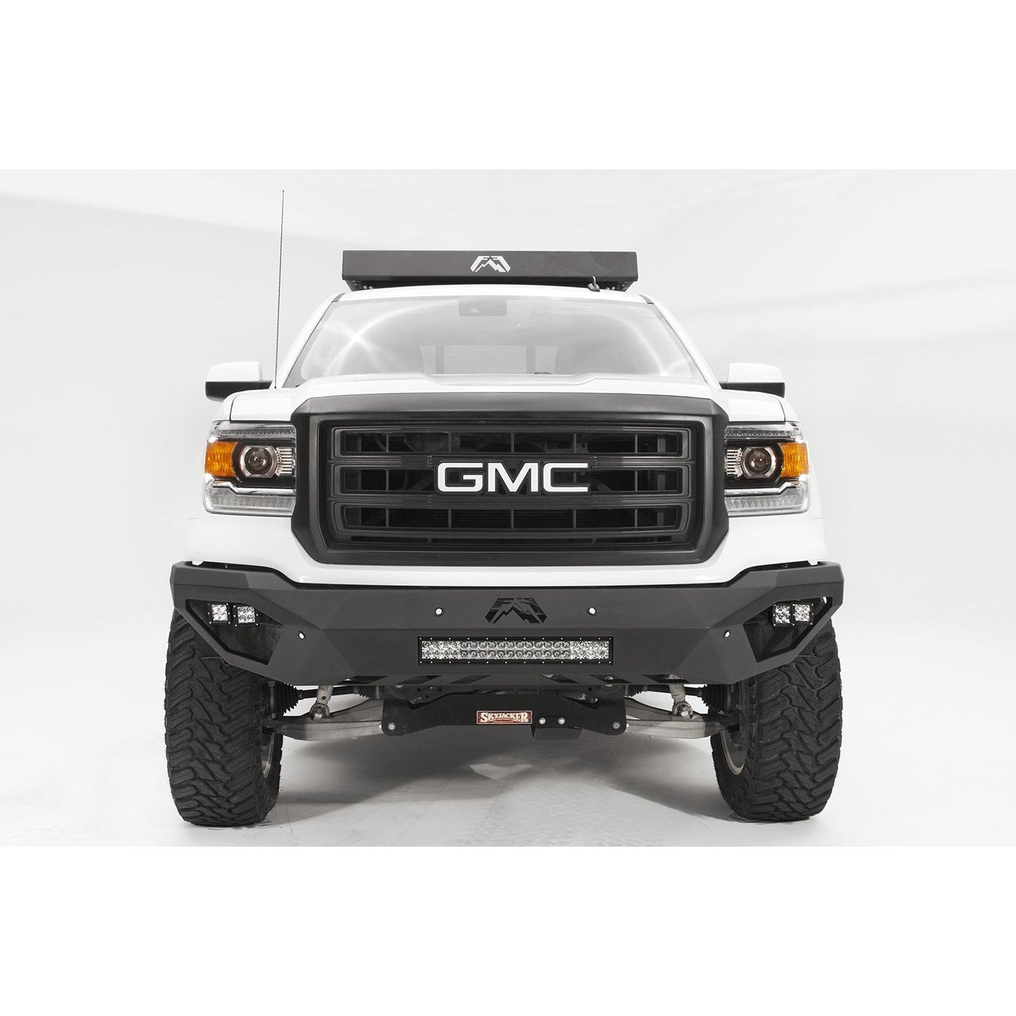 Fab Fours Vengeance Front Bumper 2 Stage Black Powder Coated No Guard l GS14-D3151-1