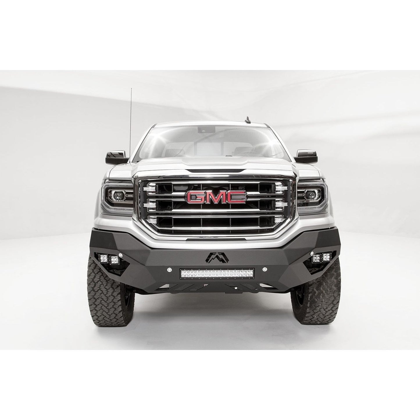 Fab Fours Vengeance Front Bumper 2 Stage Black Powder Coated No Guard l GS16-D3951-1
