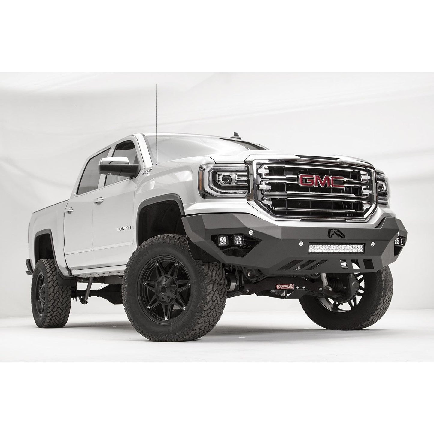 Fab Fours Vengeance Front Bumper 2 Stage Black Powder Coated No Guard l GS16-D3951-1
