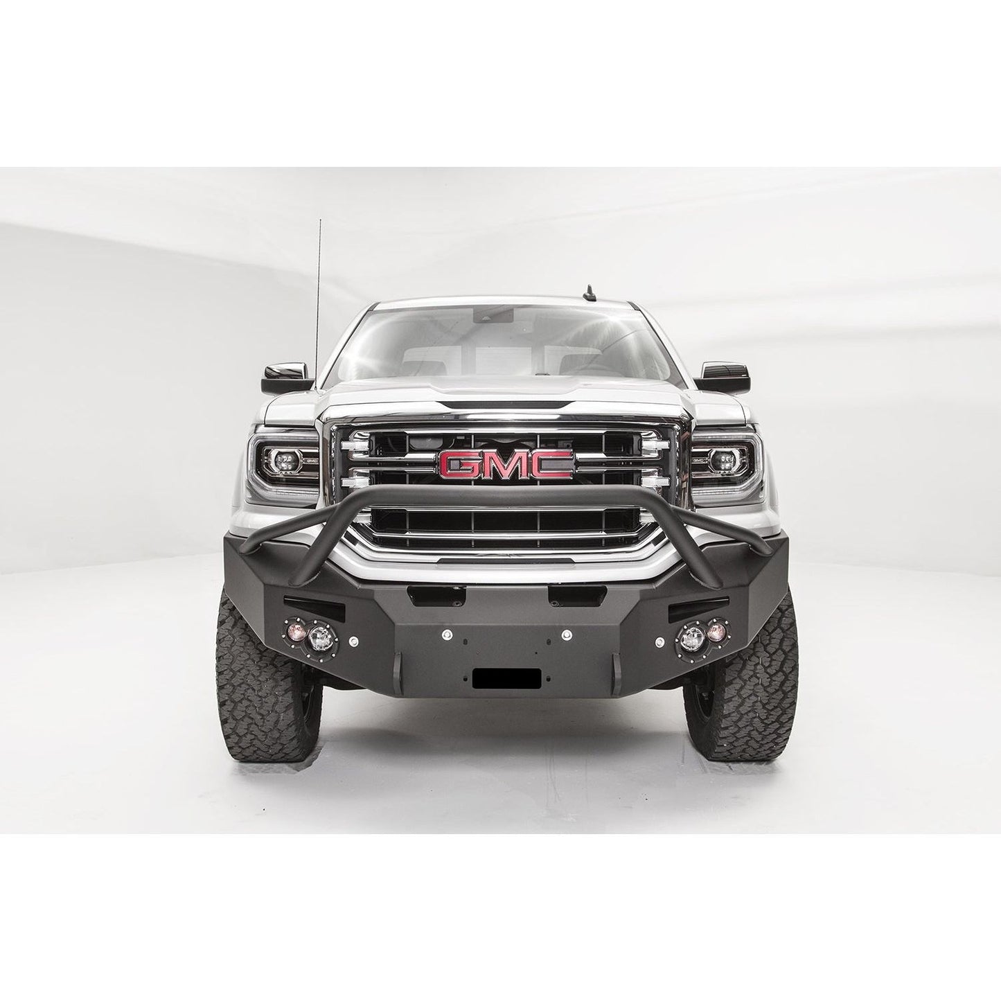 Fab Fours Premium Winch Front Bumper 2 Stage Black Powder Coated w/Sensors Pre-Runner Guard l GS16-F3952-1