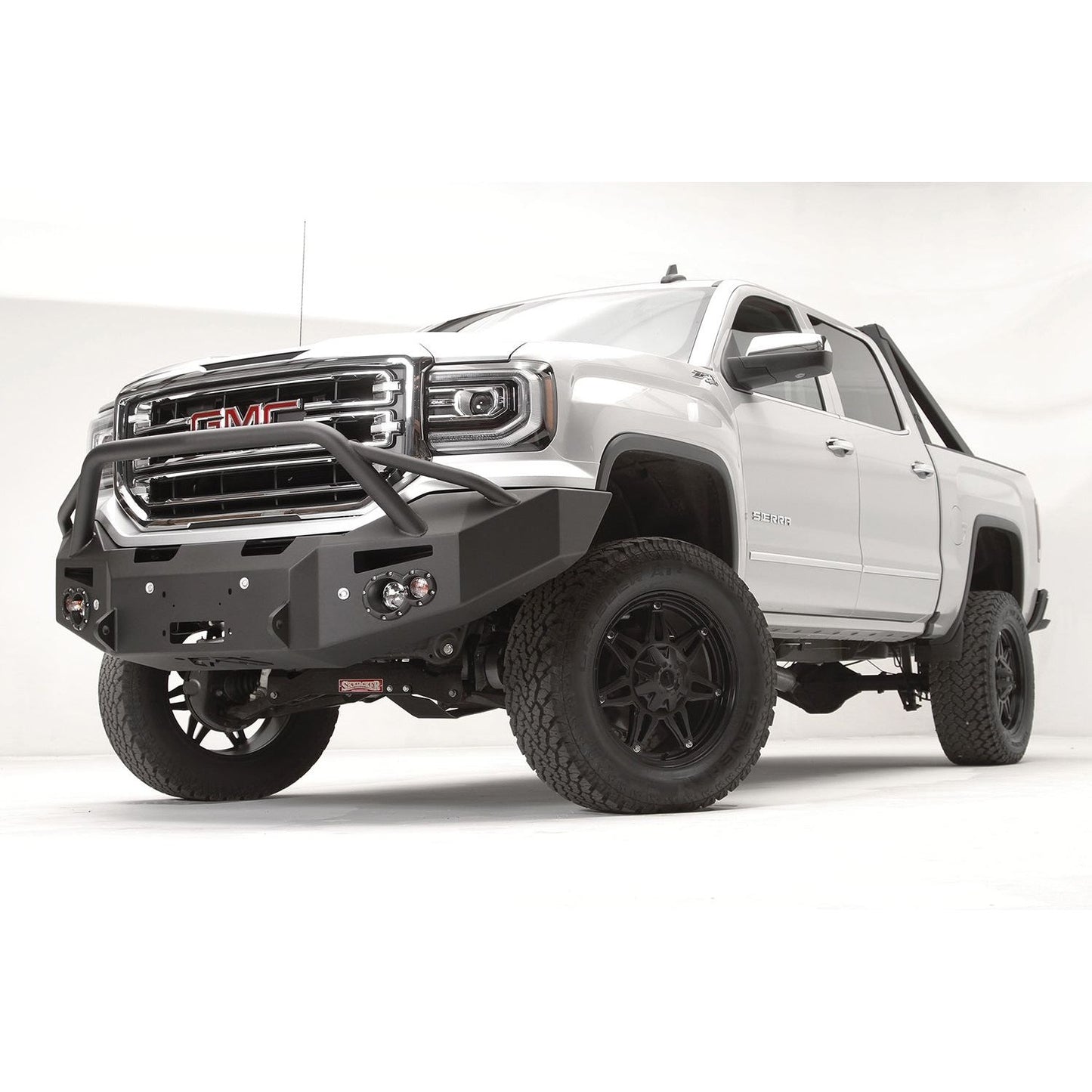 Fab Fours Premium Winch Front Bumper 2 Stage Black Powder Coated w/Sensors Pre-Runner Guard l GS16-F3952-1