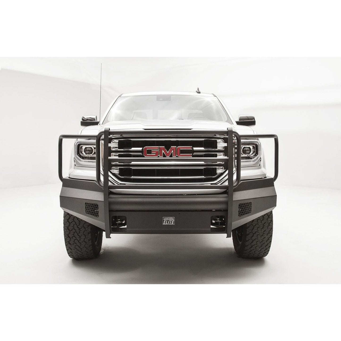 Fab Fours Elite Front Bumper 2 Stage Black Powder Coated w/Full Guard l GS16-R3960-1