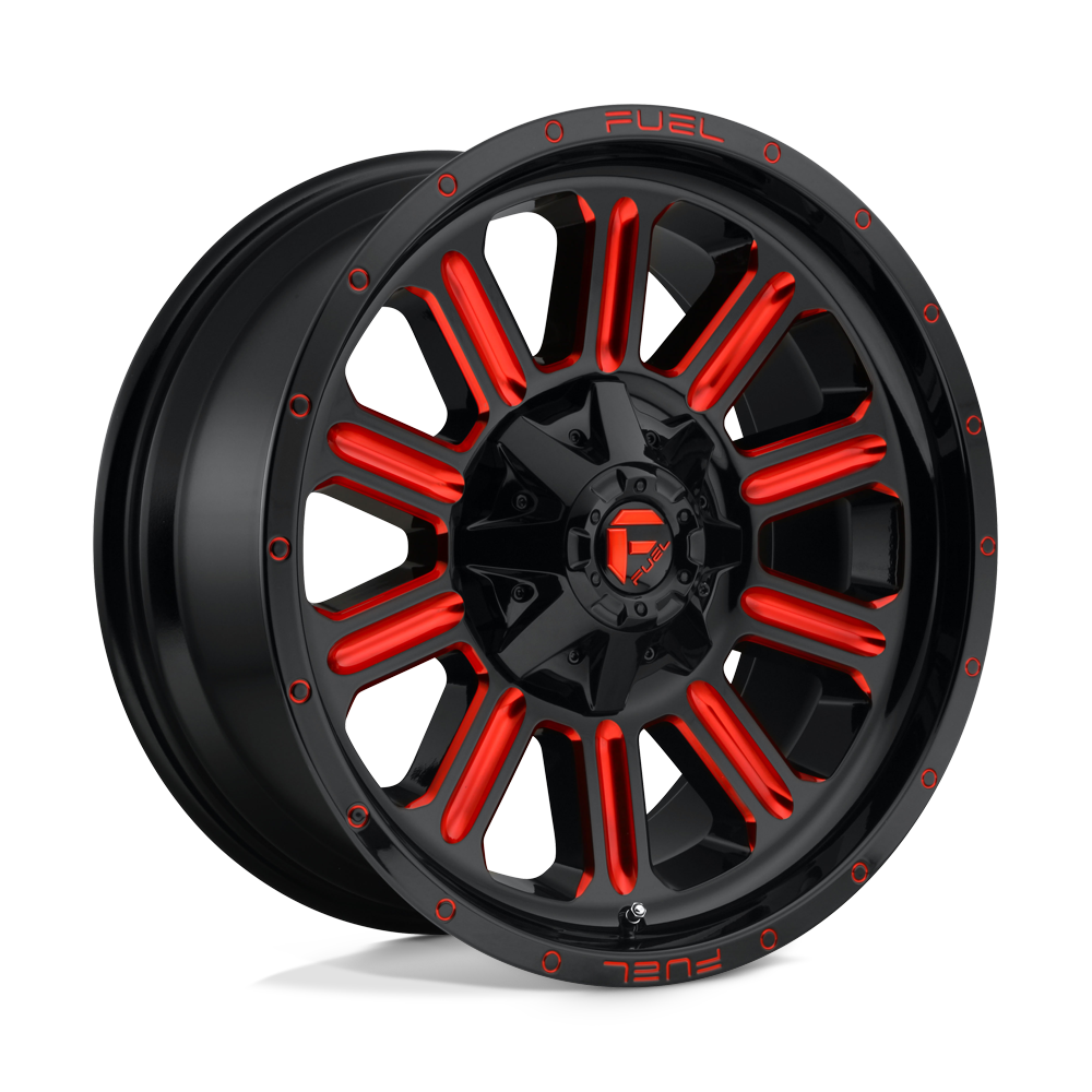 Fuel 1PC D621 HARDLINE GLOSS BLACK RED TINTED CLEAR