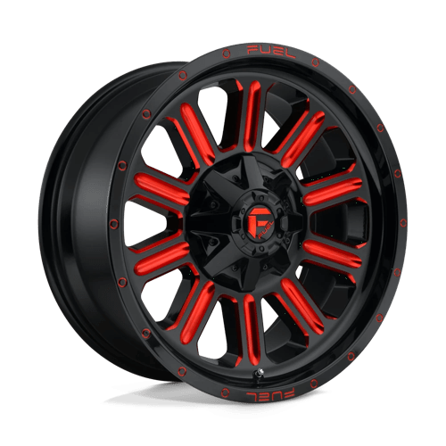 Fuel 1PC D621 HARDLINE GLOSS BLACK RED TINTED CLEAR