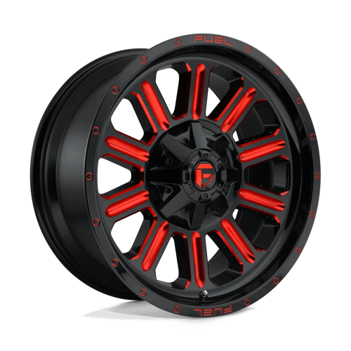 Fuel 1PC D621 HARDLINE GLOSS BLACK RED TINTED CLEAR