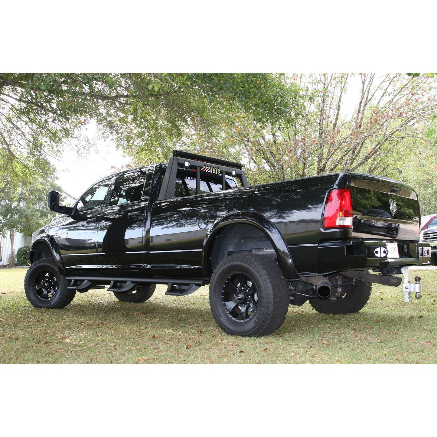 Fab Fours Headache Rack 2 Stage Black Powder Coated l HR2002-1