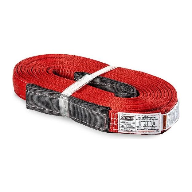 FACTOR 55 |  30 Foot Tow Strap Standard Duty 30 Foot x 2 Inch Red Factor 55 | B200074-GGBW