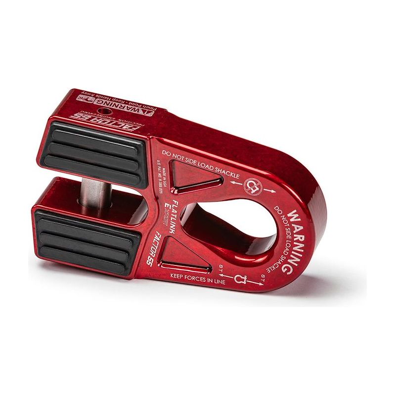 FACTOR 55 |  FlatLink Expert Closed Winch Shackle Mount Red Factor 55 | B200080-01-GGBW