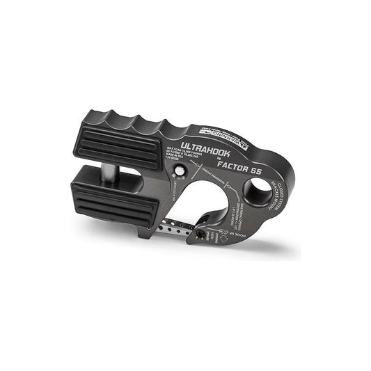 FACTOR 55 |  UltraHook Winch Hook W/Shackle Mount Gray Factor 55 | B200250-06-GGBW
