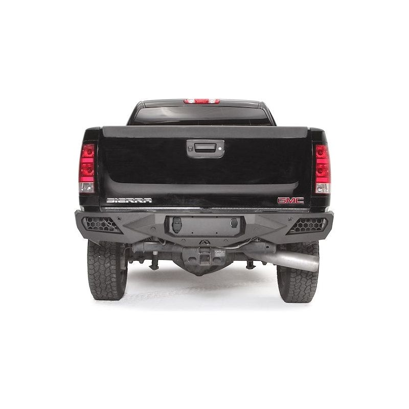 Fab Fours Vengeance Rear Bumper 2 Stage Black Powder Coated l CS07-E1850-1