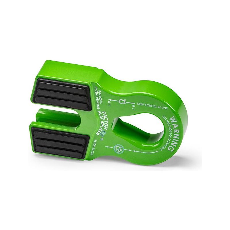 FACTOR 55 |  Flat Splicer Splice On Winch Synthetic Shackle Mount Green Factor 55 | B200375-08-GGBW