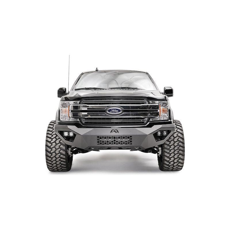 Fab Fours Vengeance Front Bumper 2 Stage Black Powder Coat No Guard l FR19-D4851-1