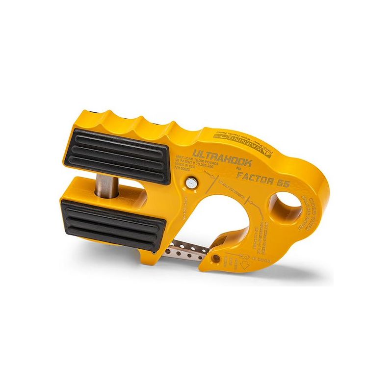 FACTOR 55 | UltraHook Closed System Winch Shackle Mount Yellow Factor 55 | B200250-03-GGBW